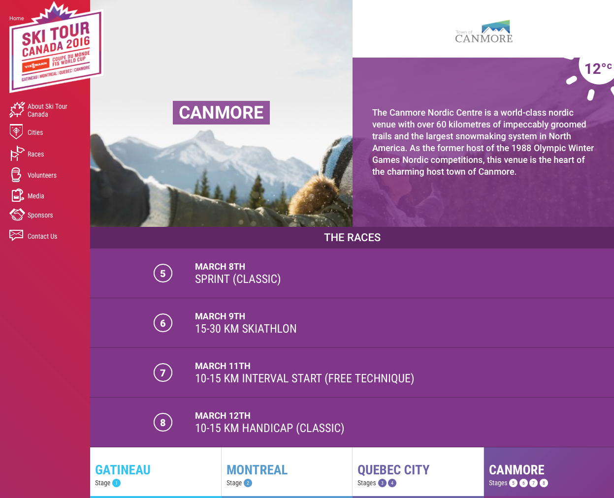Ski Tour Canada 2016 unveils its website!