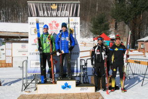 Dominique Moncion-Groulx Top of the podium Feb 3 2017 Photo Credit: Elizabeth Fink