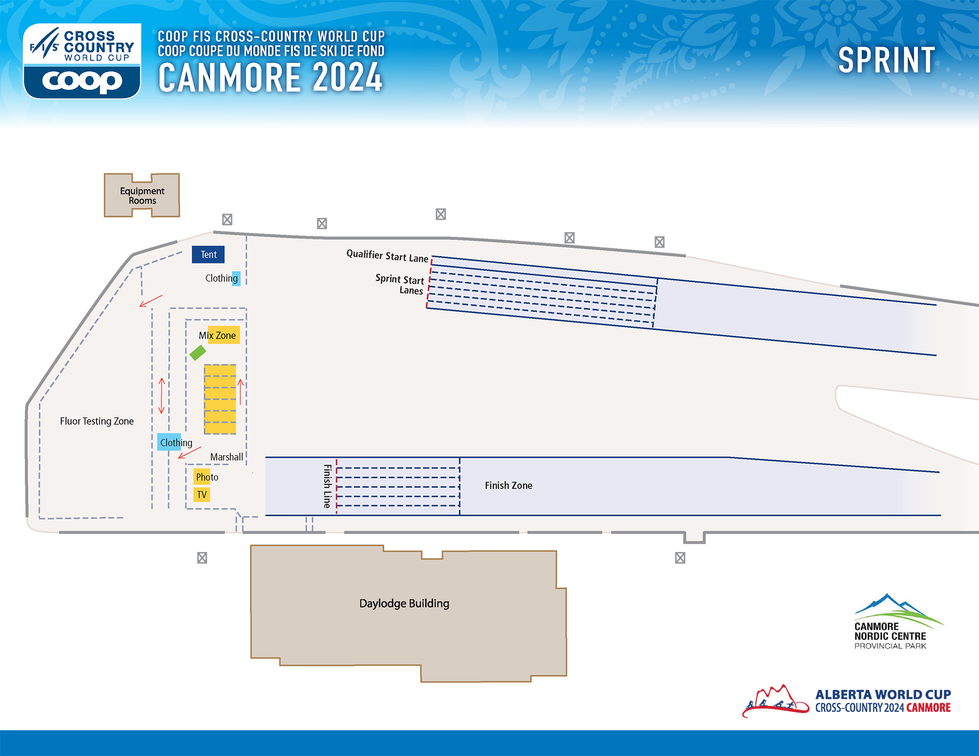 FIS 2024 - Plan des stades - Sprint