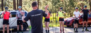 coaching roller skiing